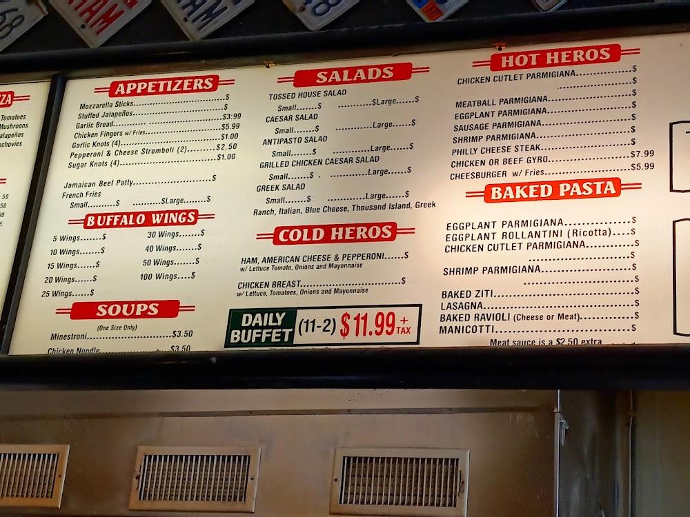 Tony's New York Pizza Menu image 1