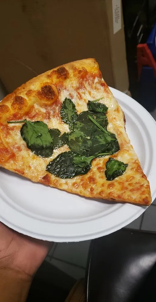 Spinach Pizza Slice